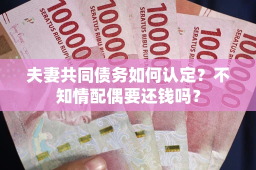 北京夫妻共同债务如何认定？不知情配偶要还钱吗？