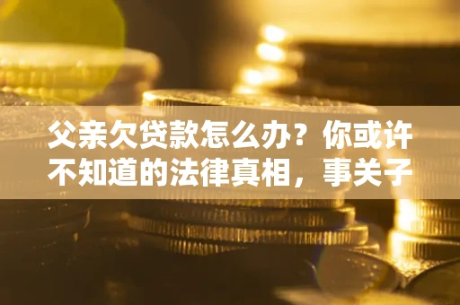 北京父亲欠贷款怎么办？你或许不知道的法律真相，事关子女未来