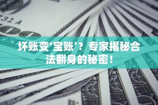 北京坏账变‘宝账’？专家揭秘合法翻身的秘密！