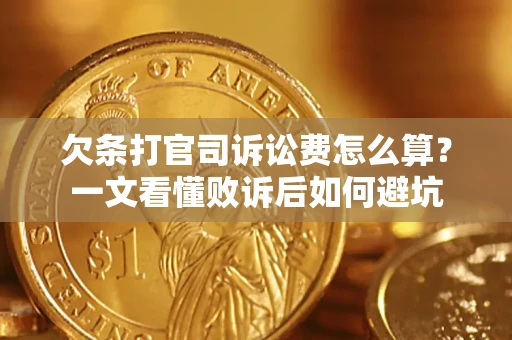 北京欠条打官司诉讼费怎么算？一文看懂败诉后如何避坑