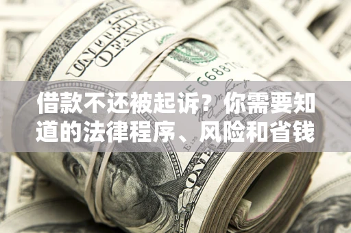 北京借款不还被起诉？你需要知道的法律程序、风险和省钱技巧